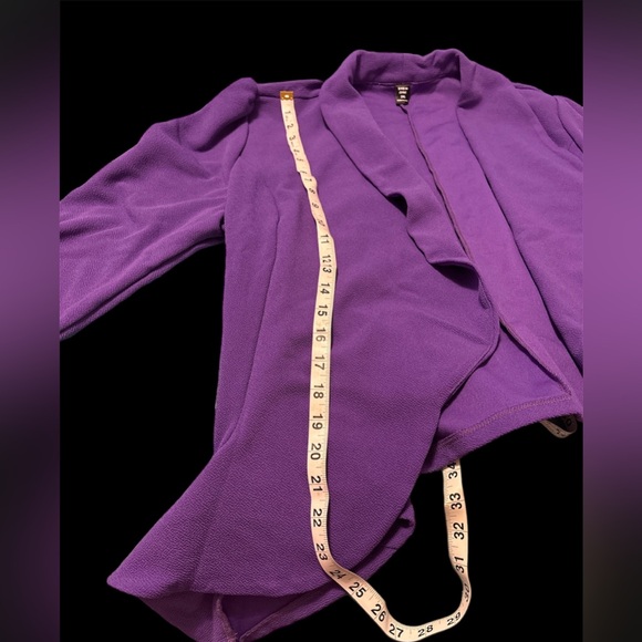 Plus Size Purple Blazer - Picture 4 of 7
